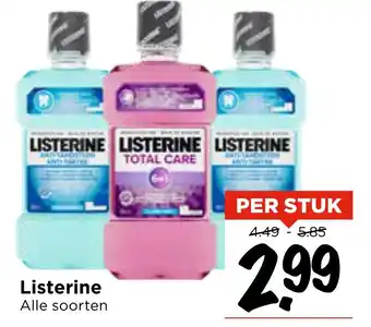 Vomar Voordeelmarkt Listerine aanbieding