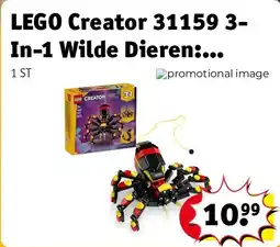 Kruidvat LEGO Creator 31159 3-In-1 Wilde Dieren: Spannende Spin aanbieding