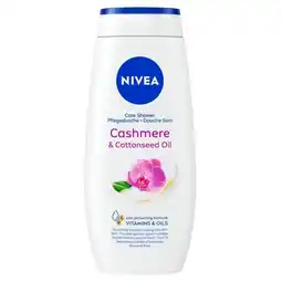 Trekpleister NIVEA Caring Cashmere & Cotton Oil Douchegel aanbieding