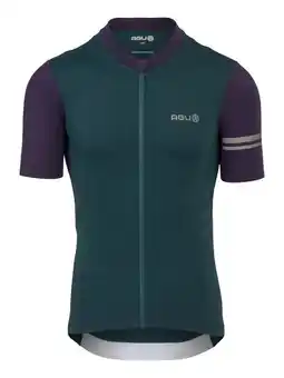 ANWB Agu Colorblock Fietsshirt heren Groen aanbieding