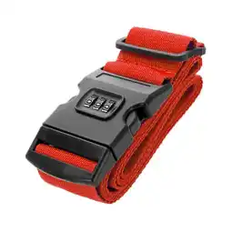 ANWB Thousandtravelmiles Kofferriem met cijferslot 180 cm Rood Rood aanbieding