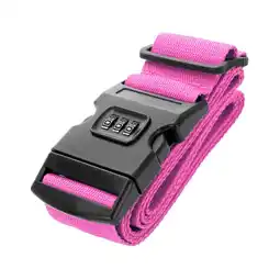 ANWB Thousandtravelmiles Kofferriem met cijferslot 180 cm Roze Roze aanbieding