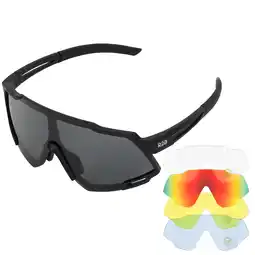 ANWB R2B Fietsbril met 5 verwisselbare lenzen sportbril Zwart aanbieding