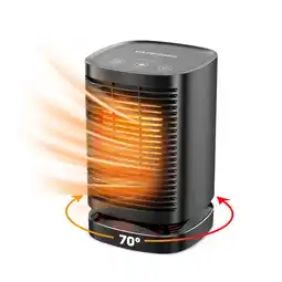 ANWB Vulpes Goods Elektrische Kachel Zwart- 950W Ventilatorkachel Zwart aanbieding