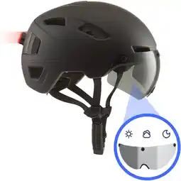 ANWB Go-off PILOT Fietshelm automatisch vizier Zwart aanbieding