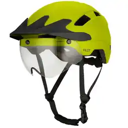 ANWB Go-off PILOT fietshelm met regencap Geel aanbieding