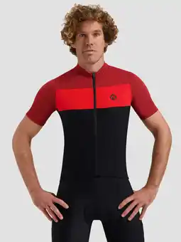 ANWB Rogelli Core Block Fietsshirt Heren Rood aanbieding