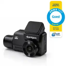 ANWB Camigoo 3CH Dashcam WiFi GPS 4K 64GB M800 Pro Dashcam Zwart aanbieding