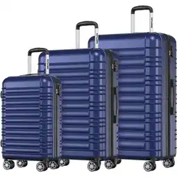 ANWB Trvlmore Kofferset 3 Delig 38L Blauw aanbieding