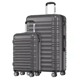 ANWB Trvlmore Kofferset 2 Delig 38L Grijs aanbieding