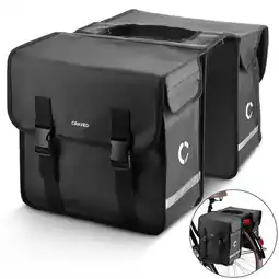 ANWB Craved Dubbele Fietstassen 40 Liter Waterdicht Zwart aanbieding