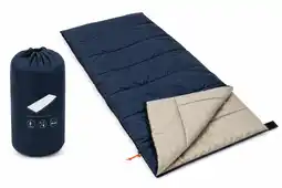 ANWB Hem Slaapzak Envelop 190x75 cm Camping Slaapzak Blauw aanbieding