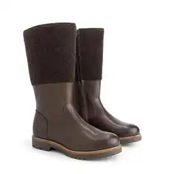 ANWB Travelin' Skive Dames Hoge laarzen Wol/Vilt Bruin aanbieding
