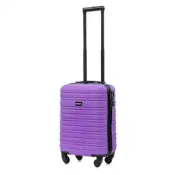 ANWB Blocktravel Reiskoffer XS ABS 29L met TSA-slot en 360° wielen Paars aanbieding