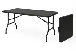 ANWB Hem Campingtafel inklapbaar 180x70 cm Black Zwart aanbieding