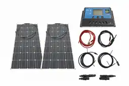 ANWB Bergproducts 200 watt flexibel zonnepaneelset Zwart aanbieding