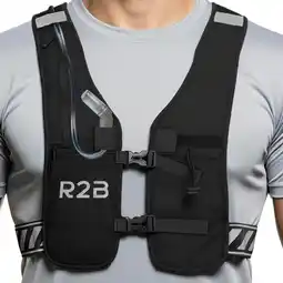 ANWB R2B Hardloopvest met Waterzak en Opbergvakjes Zwart aanbieding