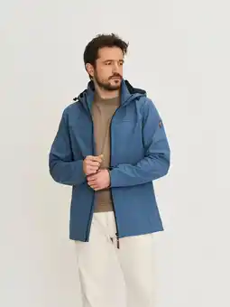 ANWB Travelin' Mikkel Heren Softshell Jas Blauw aanbieding