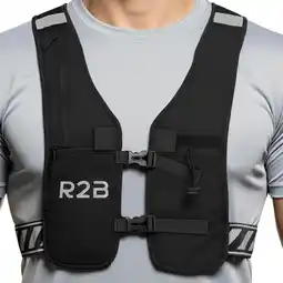 ANWB R2B Hardloopvest met Opbergvakjes Running vest Zwart aanbieding