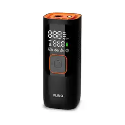 ANWB Flinq Draagbare Luchtcompressor Zwart/Oranje Zwart aanbieding