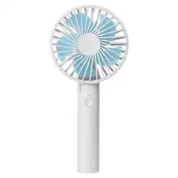 ANWB Flinq Oplaadbare Handventilator Wit/Blauw Blauw aanbieding