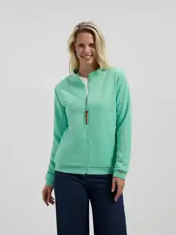 ANWB Mgo Francis Dames Outdoorvest Fleece voering Groen aanbieding