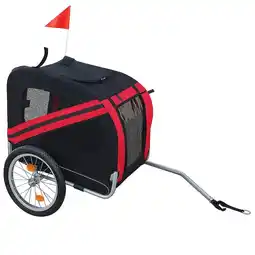ANWB Brasq Hondenfietskar Opvouwbaar Max. 40 kg-Rood/zwart Rood aanbieding