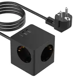 ANWB Accezz Power Cube Strip 6-in-1 Zwart aanbieding