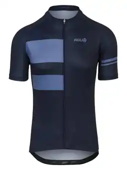 ANWB Agu Stripes Essential Fietsshirt heren Blauw aanbieding