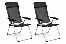 ANWB Hem Campingstoel set 2 inklapbaar grijs grijs aanbieding