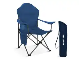 ANWB Trvlmore Campingstoel Opvouwbaar 160KG Kampeerstoel Blauw aanbieding