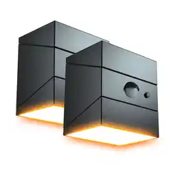 ANWB Flinq Solar Wandlamp TwistCube 2 stuks Zwart aanbieding