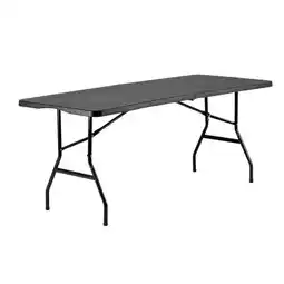 ANWB Brasq Campingtafel inklapbare tafel 180x70x74cm Zwart aanbieding