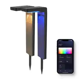 ANWB Flinq Slimme Solar Lamp Gaia 2-stuks Zwart aanbieding