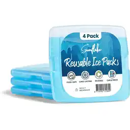 ANWB Sunflake Mini koelelementen 4 stuks Compact Blauw aanbieding