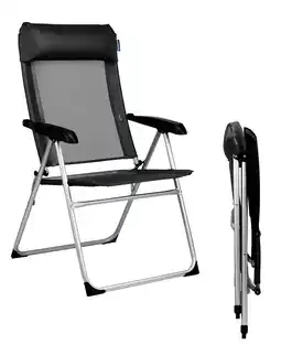 ANWB Trvlmore Campingstoel 5 standen Zwart aanbieding