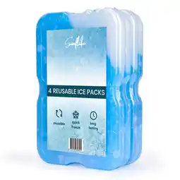 ANWB Sunflake Koelelementen 4 stuks Herbruikbaar Blauw aanbieding