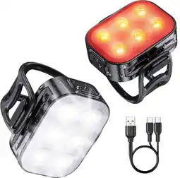 ANWB Inlustro LED Fietslamp Set Voorlicht / Achterlicht Rood aanbieding