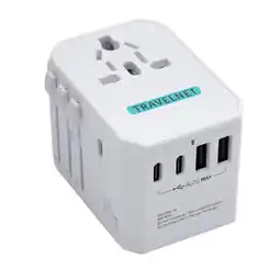 ANWB Travelnet Wereldstekker 70W 3x USB-C & 2x USB-A Wit aanbieding