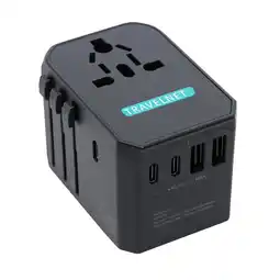 ANWB Travelnet Wereldstekker 70W 3x USB-C & 2x USB-A Zwart aanbieding