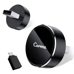ANWB CarMe Mini 2-in-1 CarPlay & Android Auto Dongle V3 Rond Zwart aanbieding