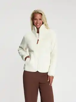 ANWB Mgo Tara Dames Outdoorvest Teddy Wit aanbieding