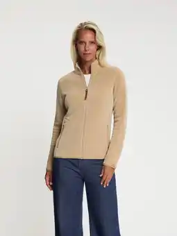ANWB Mgo Holly Dames Outdoorvest Fleece Zand aanbieding