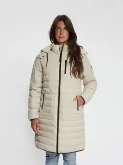 ANWB Travelin' Saga Dames Puffer winterjas Waterdicht Zand aanbieding