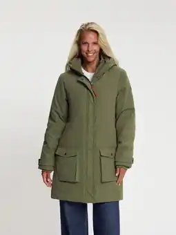ANWB Mgo Sarah Dames Winterjas halflang Groen aanbieding