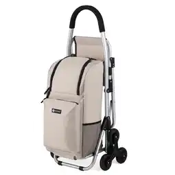 ANWB Packaway Boodschappentrolley 35L Trapwielen Zand aanbieding