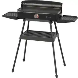 ANWB Kitchenbrothers Elektrische BBQ 24x50cm Grijs aanbieding