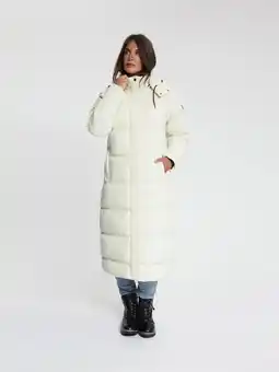 ANWB Travelin' Unni Dames Puffer winterjas Corduroy Wit aanbieding