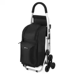 ANWB Packaway Boodschappentrolley 35L Trapwielen Zwart aanbieding