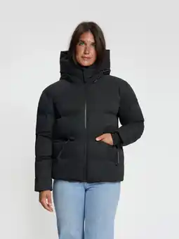 ANWB Travelin' Olive Dames Puffer winterjas Waterdicht Zwart aanbieding